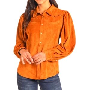 Kim Rogers Womens  Shirt Bottom  Blouse Size M